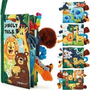 Baby Books 0-6 Months,Infant Tummy Time Toys High Contrast Sensory Baby Toys